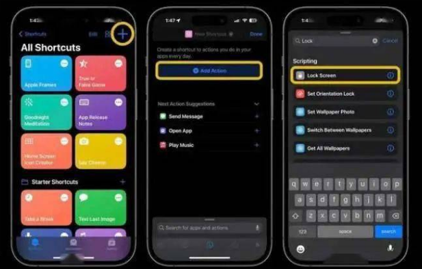 乌尔禾苹果14锁屏维修店分享iPhone14升级iOS16.4后如何创建锁屏快捷方式 